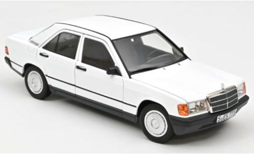 Modelauto Mercedes 190 Base E (W201) wit 1984 1/18 Norev