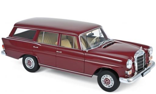Modelauto Mercedes 200 Base Universal rood 1966 1/18 Norev