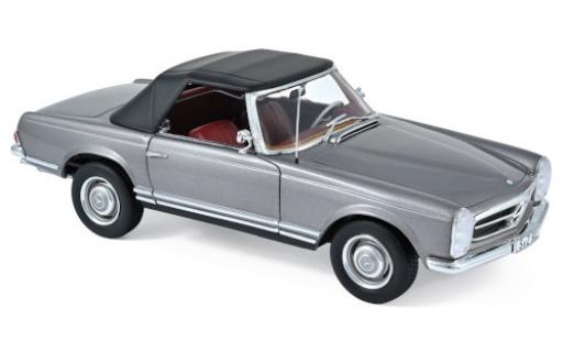 Modelauto Mercedes 230 Base SL (W113) metallic antraciet 1963 SoftTop couch&Atilde;&copy; ein 1/18 Norev