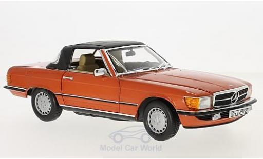Modelauto Mercedes 300 Base metallic rood 1986 1/18 Norev
