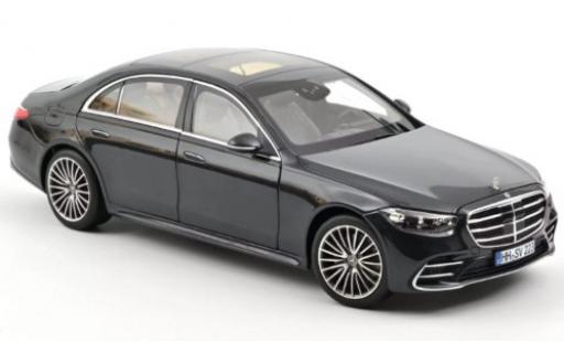 Modelauto Mercedes Classe S AMG -Line (V223) metallic blauw 2021 1/18 Norev