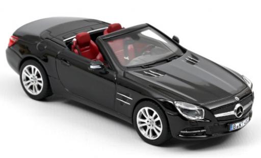 Modelauto Mercedes SL Base 350 (R231) zwart 2012 Hardtop couch&Atilde;&copy; avec 1/43 Norev