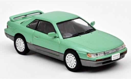 Modelauto Nissan Silvia S13 () metallic groen RHD 1988 1/43 Norev