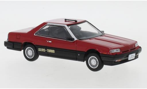 Modelauto Nissan Skyline RS-Turbo Hardtop 2000 Turbo RS-X (R30) rood/mat-zwart RHD 1983 1/43 Norev