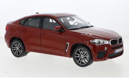 Modelauto Bmw X6 M metallic rood 2015 1/18 Norev