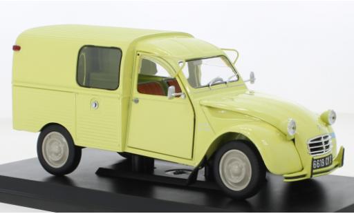 Modelauto Citroen 2CV Fourgonnette Bestelbusje AK 350 geel 1966 1/18 Norev