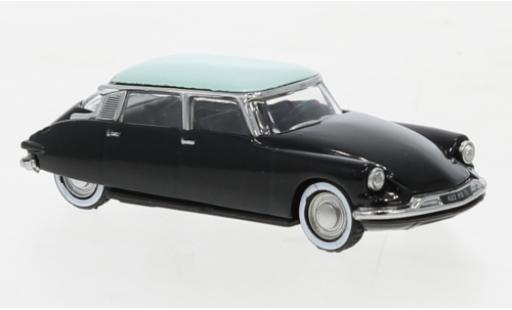 Modelauto Citroen DS 19 zwart/turquoise 1958 1/87 Norev