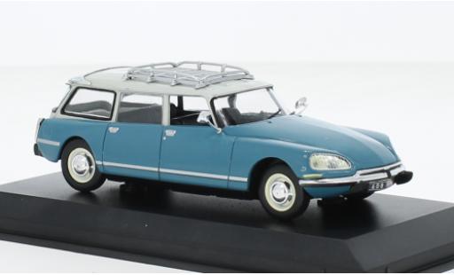 Modelauto Citroen DS Break 23 Stationwagen blauw clair/grijs clair 1974 1/43 Norev