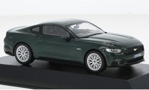 Modelauto Ford Mustang GT metallic groen 2015 1/43 Norev