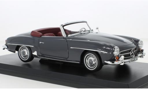 Modelauto Mercedes 190 Base SL (W121) grijs 1957 1/18 Norev