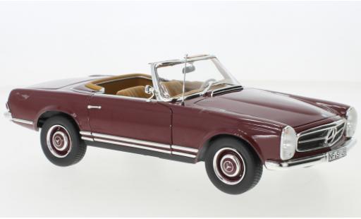 Modelauto Mercedes 230 Base SL rood 1963 1/18 Norev