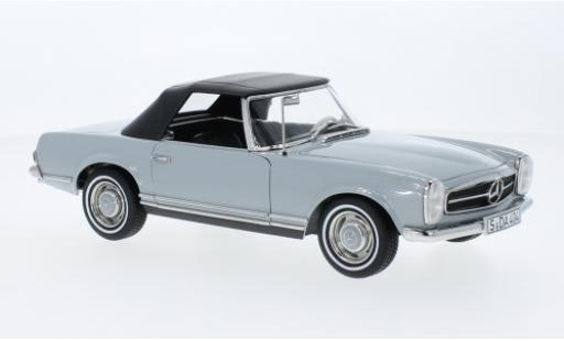 Modelauto Mercedes CLA Base 230 SL (W113) grijs 1963 1/18 Norev