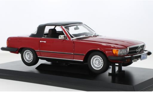 Modelauto Mercedes 450 Base SL (R107) rood 1979 1/18 Norev