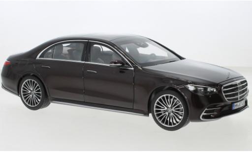 Modelauto Mercedes S AMG S-classe -Line (V223) metallic rood 2021 1/18 Norev