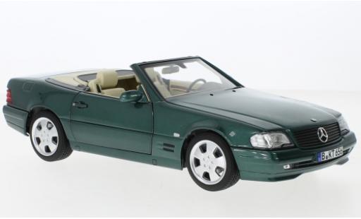 Modelauto Mercedes SL Base 500 (R129) metallic groen 1999 1/18 Norev