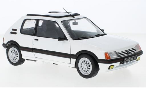 Modelauto Peugeot 205 GTI 1.6 wit 1988 1/18 Norev