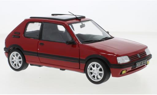 Modelauto Peugeot 205 GTI 1.9 rood 1991 1/18 Norev