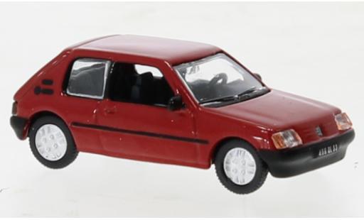 Modelauto Peugeot 205 XR rood 1985 1/87 Norev
