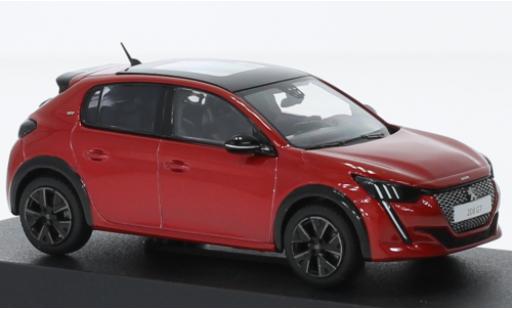 Modelauto Peugeot 208 GT Line metallic rood 2022 1/43 Norev