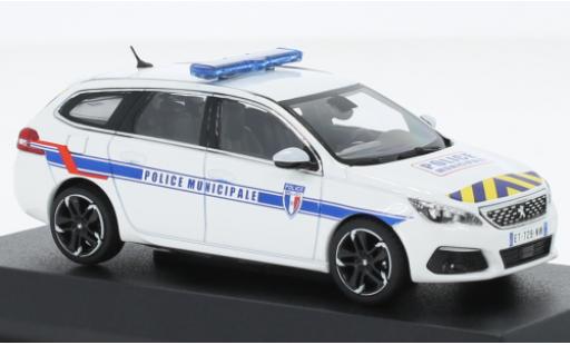 Modelauto Peugeot 308 SW Politie Municipale (F) 2018 1/43 Norev