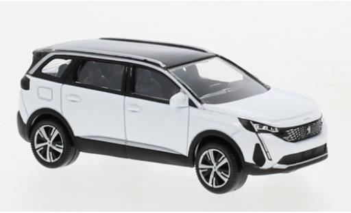 Modelauto Peugeot 5008 Base metallic wit 2020 1/64 Norev