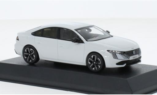 Modelauto Peugeot 508 GT hybride metallic grijs clair 2023 1/43 Norev
