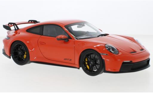 Modelauto Porsche 911 GT3 oranje 2021 1/18 Norev