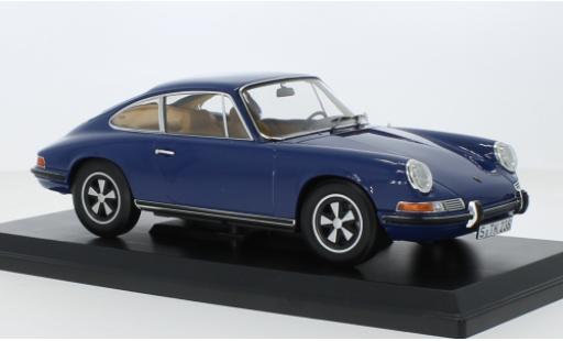Modelauto Porsche 911 S S blauw 1969 1/18 Norev