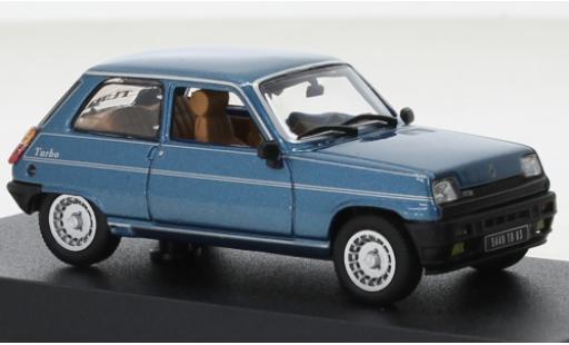 Modelauto Renault 5 Alpine Turbo metallic blauw 1983 1/43 Norev