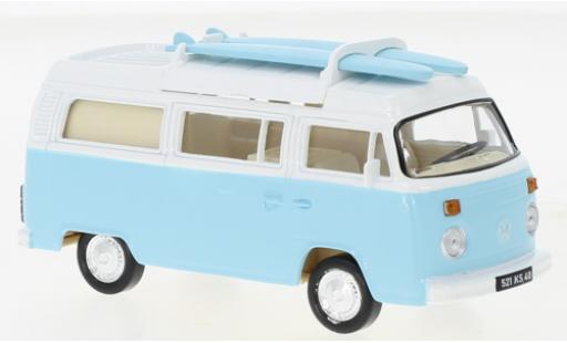 Modelauto Volkswagen T2 B Camper Van blauw 1973 1/43 Norev