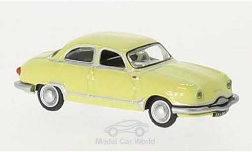 Modelauto Panhard Dyna Z12 geel 1957 1/87 Norev
