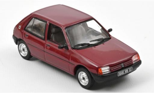 Modelauto Peugeot 205 GL rood 1988 1/43 Norev