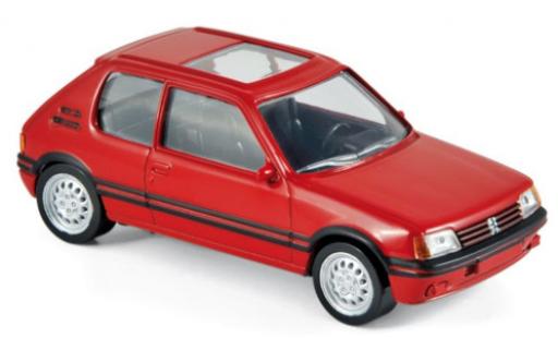 Modelauto Peugeot 205 GTI rood 1986 1/43 Norev