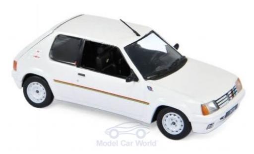 Modelauto Peugeot 205 Rallye Rally wit/Dekor 1988 1/43 Norev