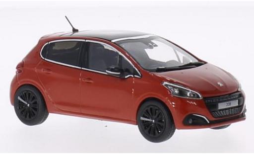 Modelauto Peugeot 208 Base oranje 2015 1/43 Norev