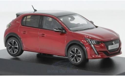 Modelauto Peugeot 208 GT rood/zwart 2019 1/43 Norev