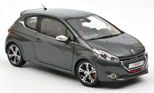 Modelauto Peugeot 208 GTi metallic grijs 2013 1/18 Norev