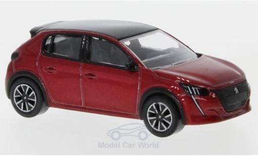 Modelauto Peugeot 208 Base metallic rood 2019 1/64 Norev