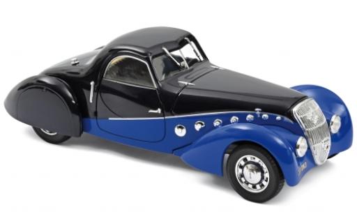 Modelauto Peugeot 302 Darl Mat Coupe blauw/blauw 1937 1/18 Norev