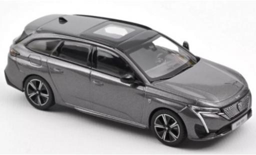 Modelauto Peugeot 308 GT SW metallic grijs 2021 1/43 Norev