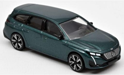 Modelauto Peugeot 308 SW metallic groen 2021 1/64 Norev