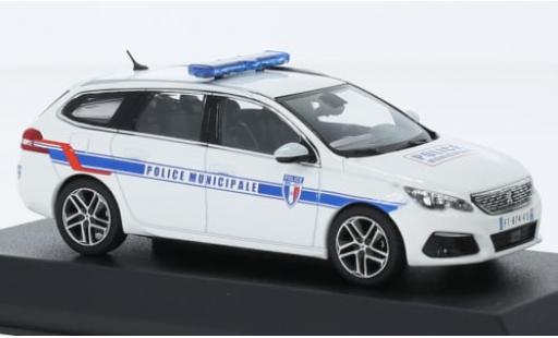 Modelauto Peugeot 308 SW Politie Municipale (F) 2018 1/43 Norev