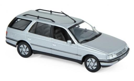Modelauto Peugeot 405 Break Stationwagen metallic grijs 1991 1/43 Norev