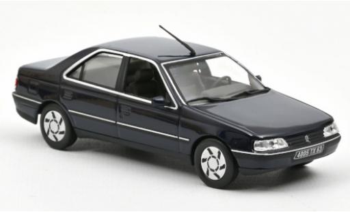 Modelauto Peugeot 405 SRi blauw 1991 1/43 Norev