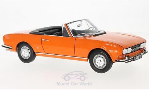 Modelauto Peugeot 504 Cabriolet oranje 1970 1/18 Norev