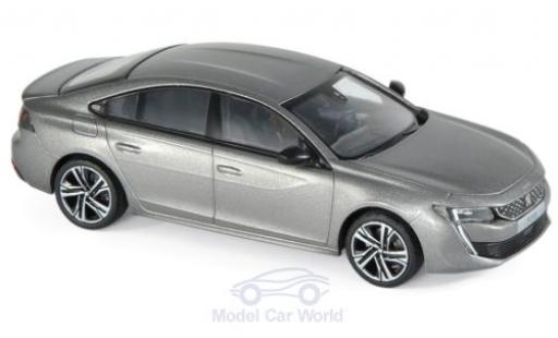 Modelauto Peugeot 508 GT metallic grijs 2018 1/43 Norev