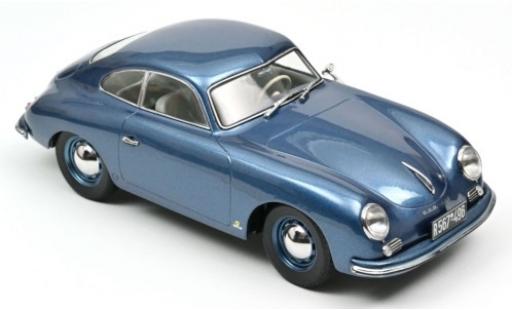 Modelauto Porsche 356 C C Coup&Atilde;&copy; metallic blauw 1952 1/18 Norev