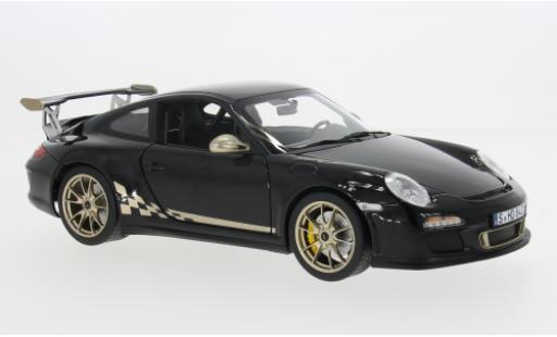 Modelauto Porsche 911 GT3 RS zwart/gold 2009 1/18 Norev