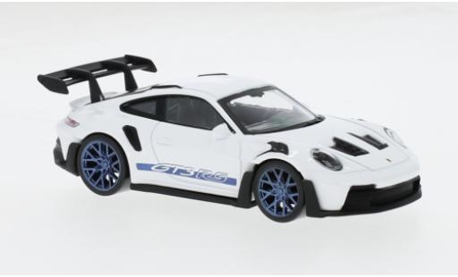 Modelauto Porsche 911 GT3 R S wit/blauw 2022 1/43 Norev
