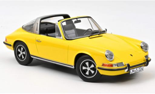 Modelauto Porsche 911 Targa E geel 1969 1/18 Norev